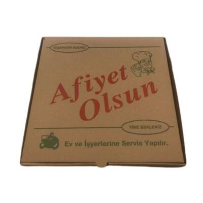 Pizza Kutusu Kraft 30x30 Cm 100 lü