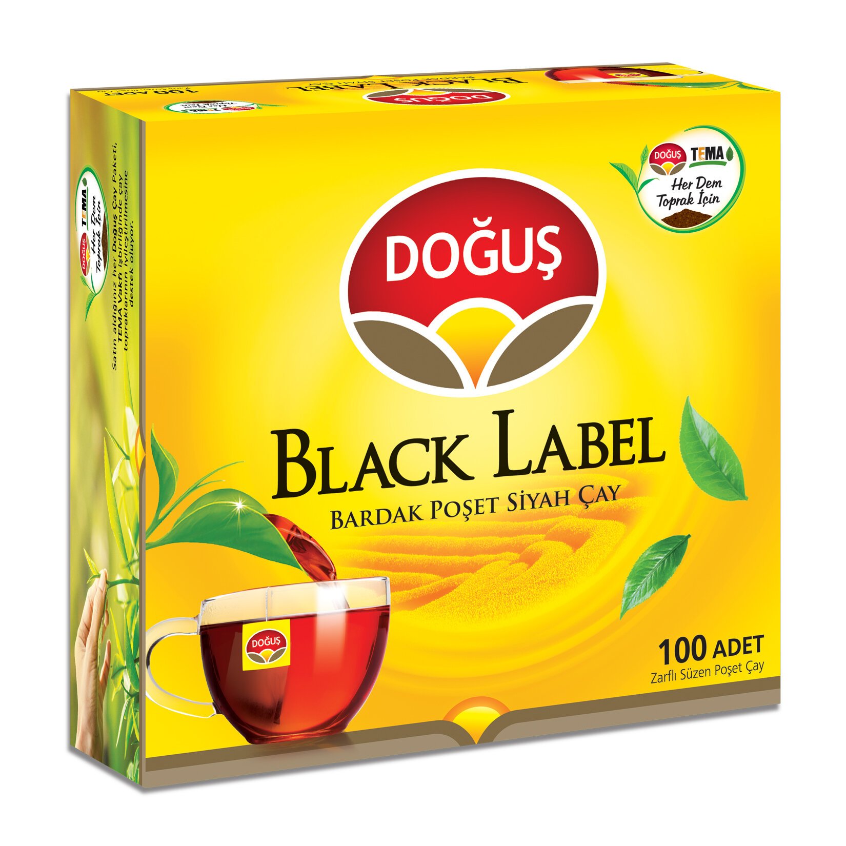 Doğuş Black Label Bardak Poşet Çay 100'lü 200 G Doğuş