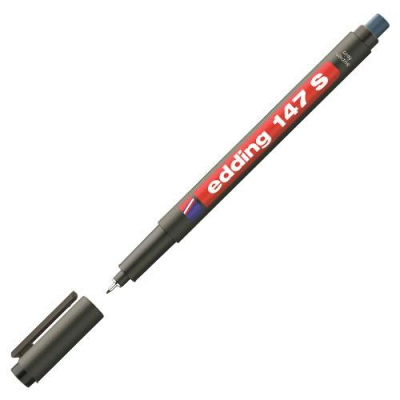 Edding Asetat Kalemi Silgili E-147 S Siyah
