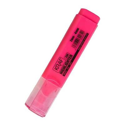 Kraf Fosforlu Kalem 330 Pembe Kraf