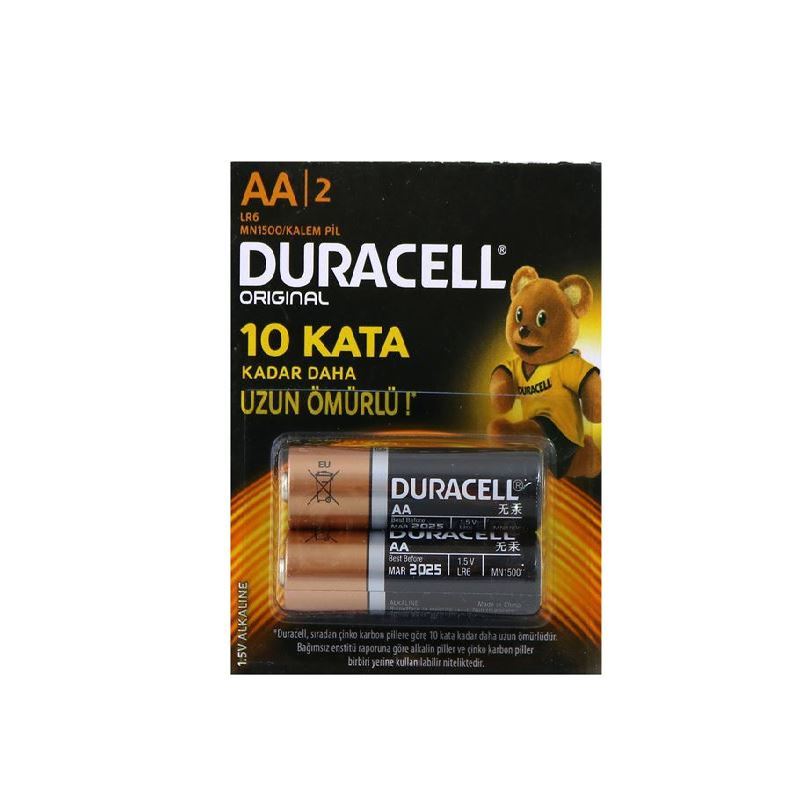 Duracell 2 Li Kartela Aa Kalem Pil