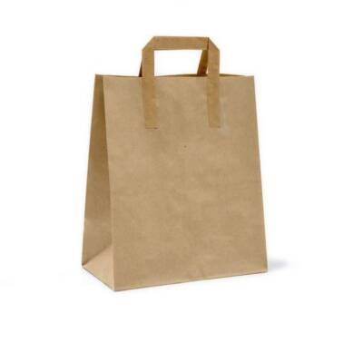 Kağıt Saplı Kraft Çanta 22x24x12 Cm