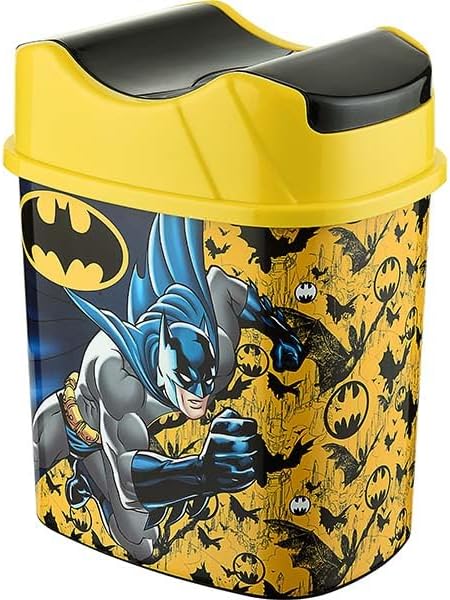 Tuffex Batman Lisanslı 5.5 Litre Hazneli Çocuk Odası Çöp Kovası