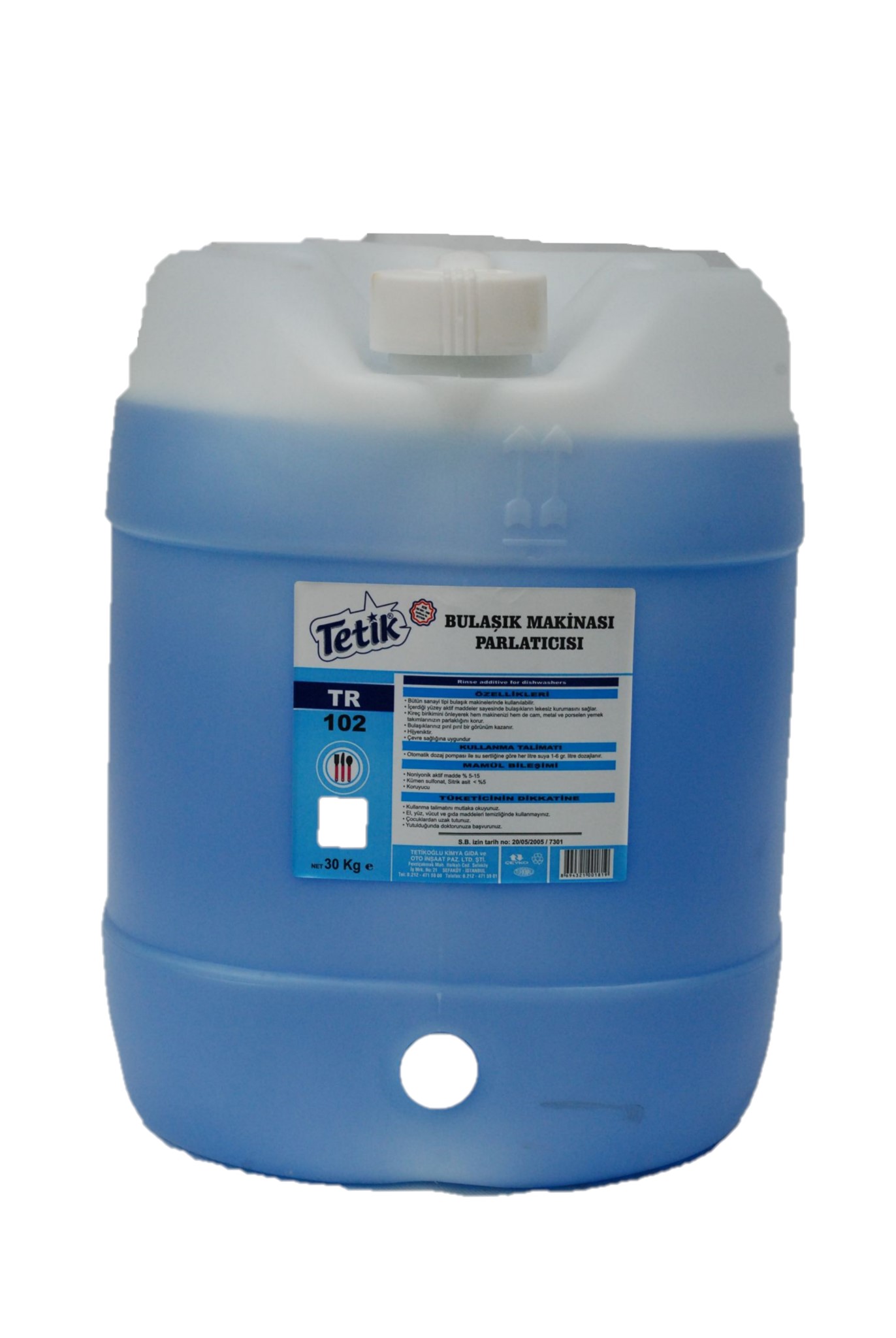 Bulaşık Makine Parlatıcı 30 Kg