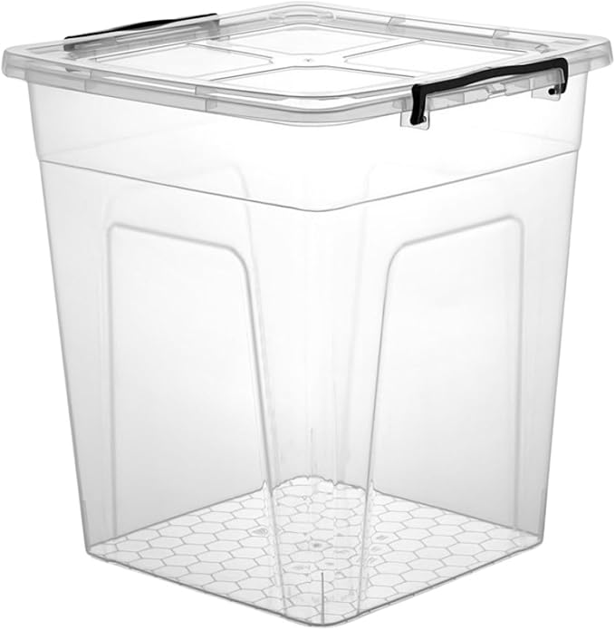 Şeffaf Plastik Saklama Kutusu, Kilitli Kapaklı (30 LİTRE)