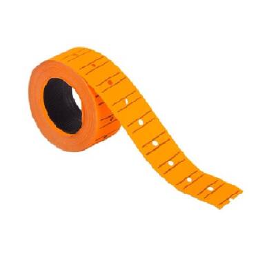 Kraf Motex Etiket 12x21 Mm Fosforlu Turuncu 12li Kraf