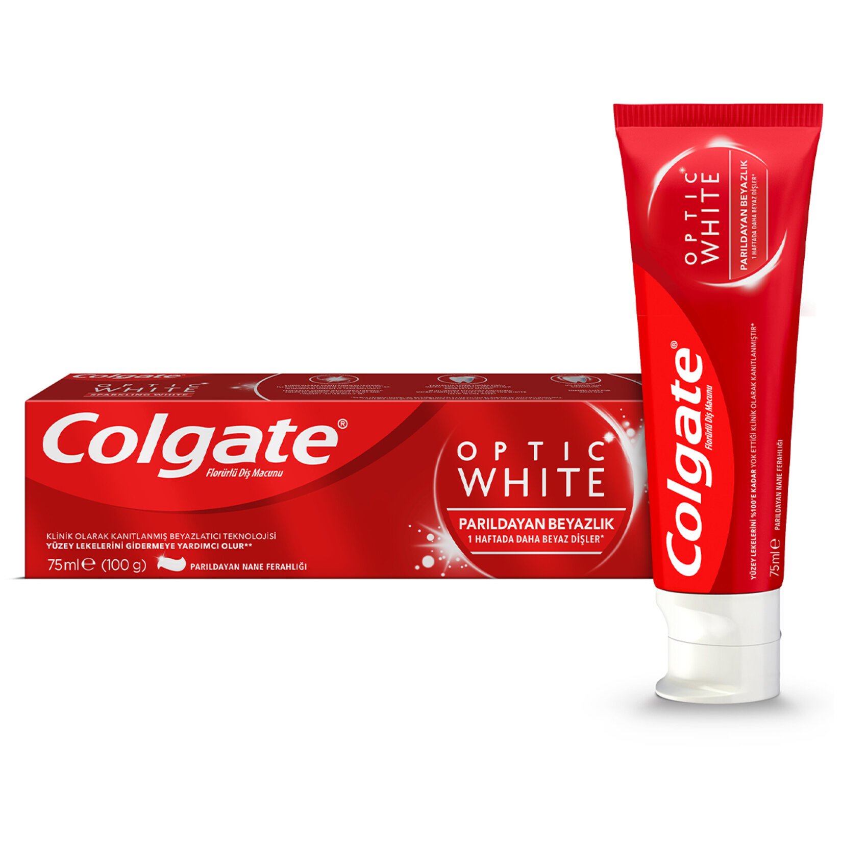 Colgate Optic White Parıldayan Beyazlık Beyazlatıcı Diş Macunu 75 Ml Colgate