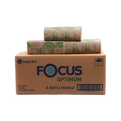 Focus Optimum Z Katlı Havlu 150 x 12 Paket Focu