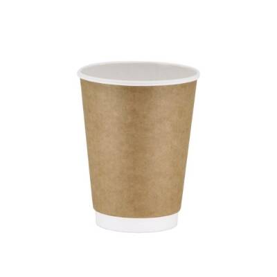 12 oz Kraft Double Wall Karton Bardak 500 lü koli