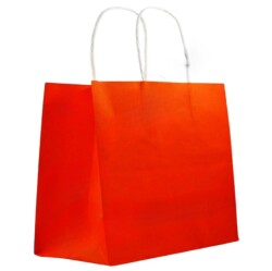 Kırmızı Mağaza Geniş Kağıt Çanta 45x50x14 Cm ad