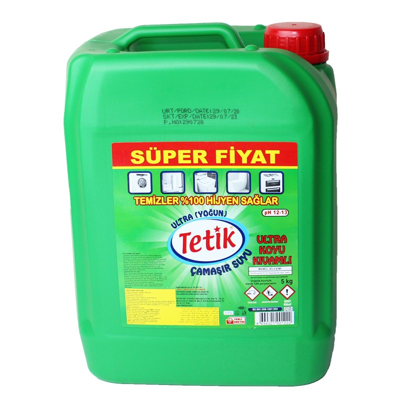 Yoğun Çamaşır Suyu Yüzde 100 Hijyen 5 Kg