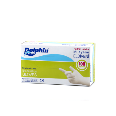 Lateks Muayene Eldiveni Pudralı Orta (M) 100 lü