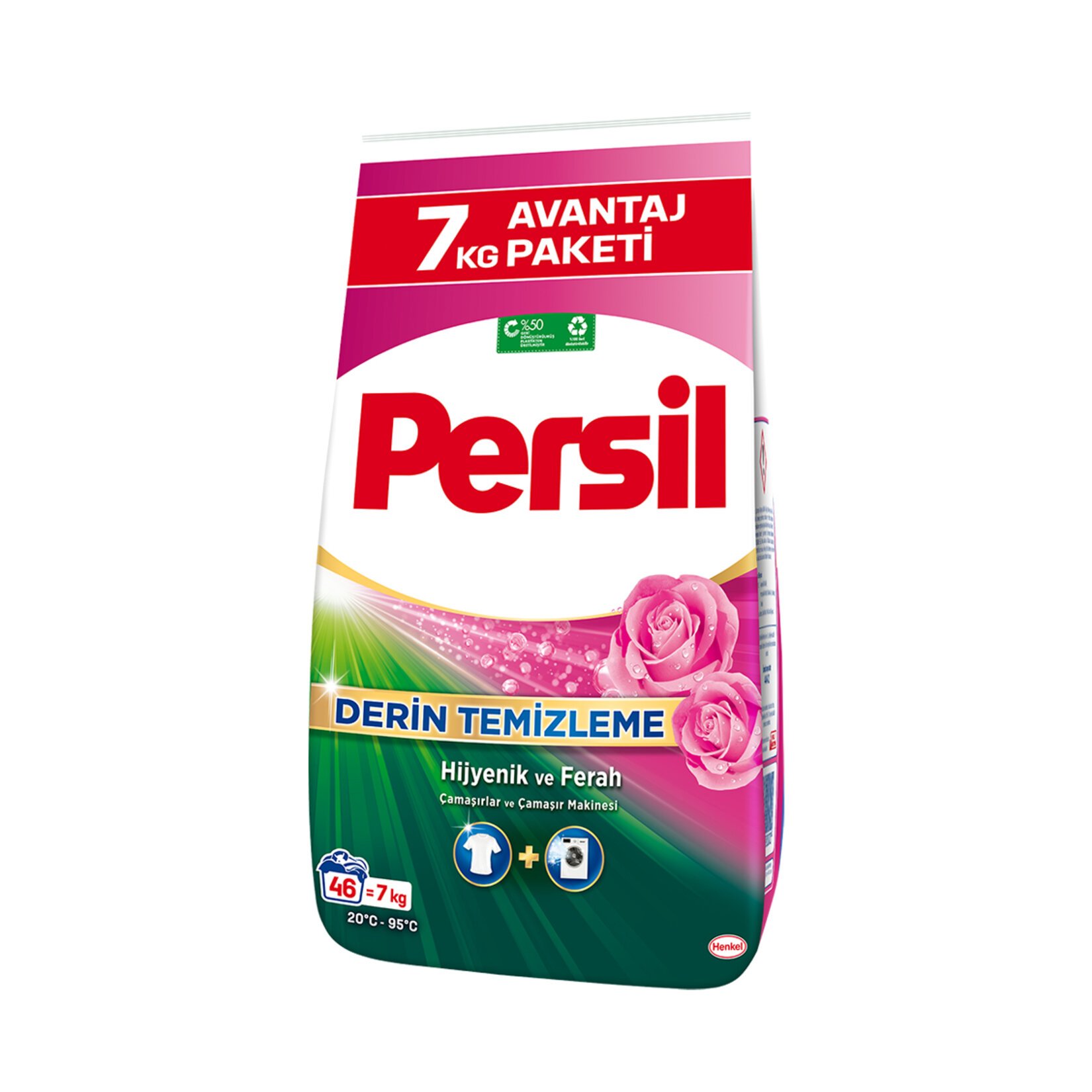 Persil Toz Çamaşır Deterjanı 7kg 46 Yıkama Gülün Büyüsü Persil