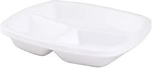   3 Gözlü Köpük Tabldot Tabak 200 Adet