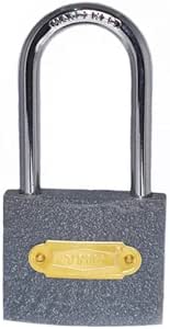 YMK Eko Gri Döküm Uzun Kancalı Asma Kilit 50mm