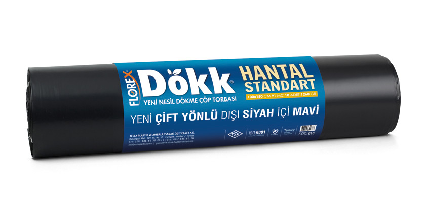 Yeni Nesil Dökme Çöp Torbası Hantal Standart V Katlama