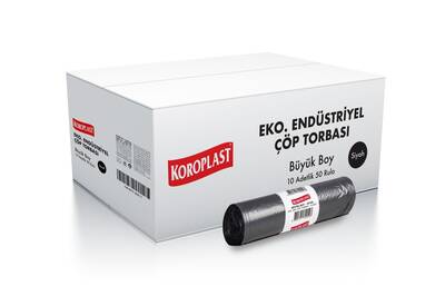 Koroplast Eko End. Çöp Torbası Büyük Siyah 65x80 cm 500`lü Koroplast