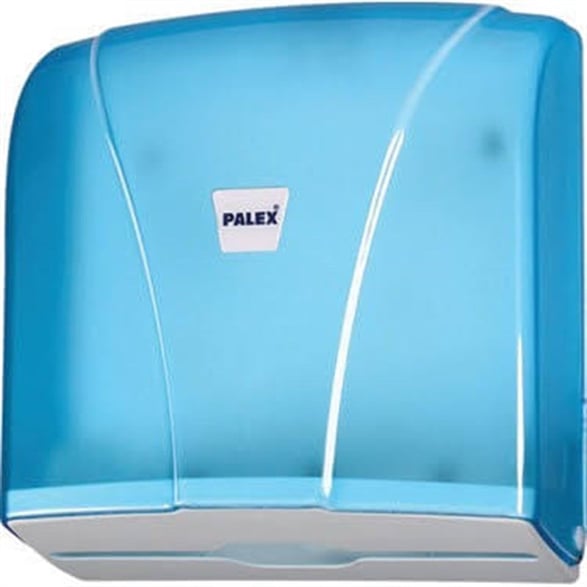 Z Katlı Havlu Dispenseri Şeffaf Mavi