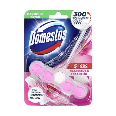 Domestos WC Blok Tuvalet Bloğu 5'li Güç Manolya 55 G Domestos