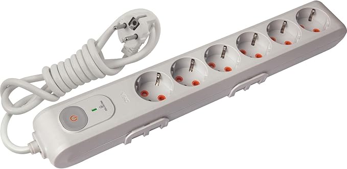 Viko Akım ve Çocuk Korumalı Topraklı 6'lı (altılı) Kablolu Grup Priz