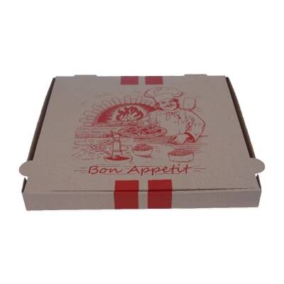 Pizza Kutu Baskılı 33x33x3,5 Cm 100 lü