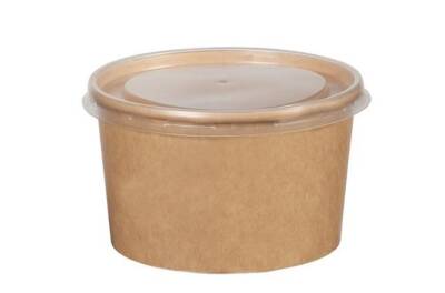 16 oz Kraft Çorba Kasesi (Kapak Dahil) 25 li