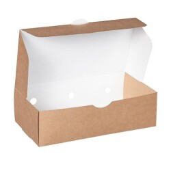 Kraft Karton Menü Kutusu Küçük 15x26x7,5 Cm 100 lü