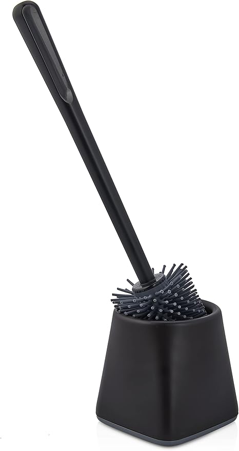 WC Tuvalet Banyo Fırçası Klozet Fırçası Siyah