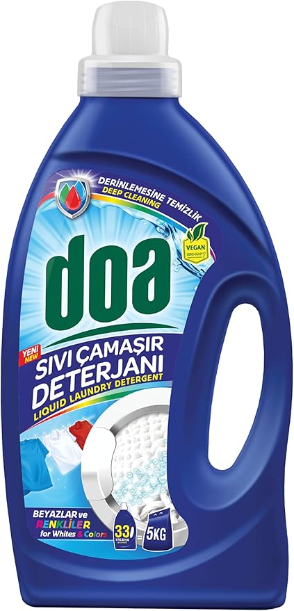DOA Sıvı Çamaşır Deterjanı 33 Yıkama Renkliler ve Beyazlar 2145 ml