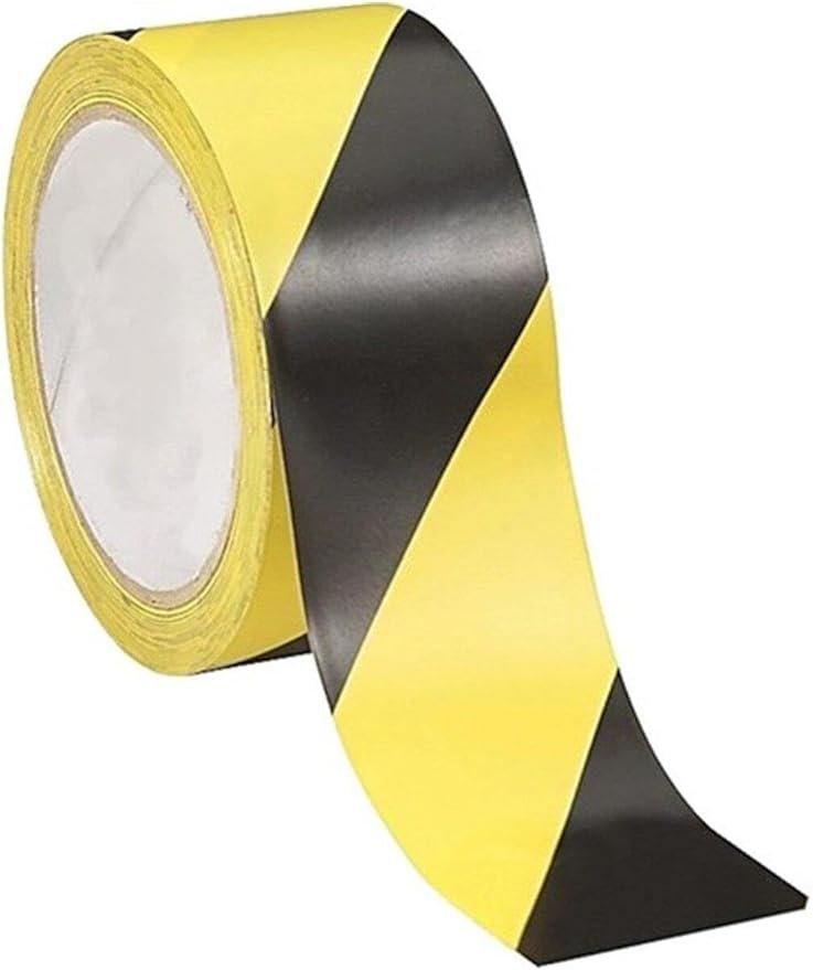 Emniyet Şeridi Sarı-Siyah İkaz Bandı 500 mt