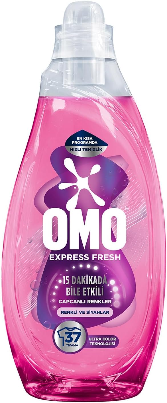 OMO Express Fresh Capcanlı Renkler Renkli ve Siyahlar Sıvı Çamaşır Deterjanı 1480 ml